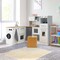 Costway Kids 2-Piece Kitchen Play Set Pretend Chef Toy Set w/ Range Hood & Stove Burner